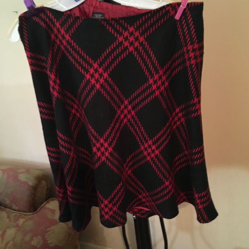Red & Black Plaid Wool Suit